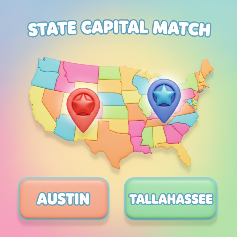 Play State Capital Match β free memory game